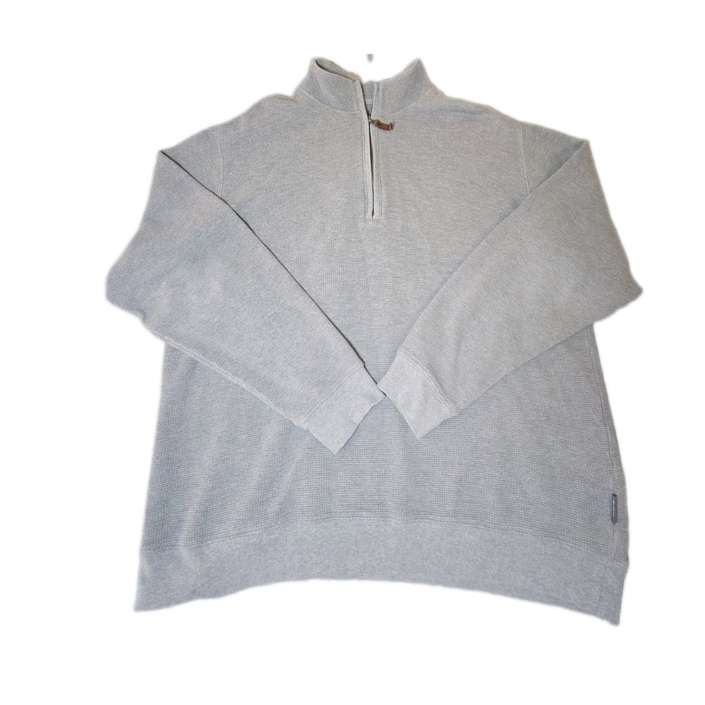 Woolrich Sweatshirt Men's XL Gray Full Zip Heathered Knit Pullover Cardigan Jack